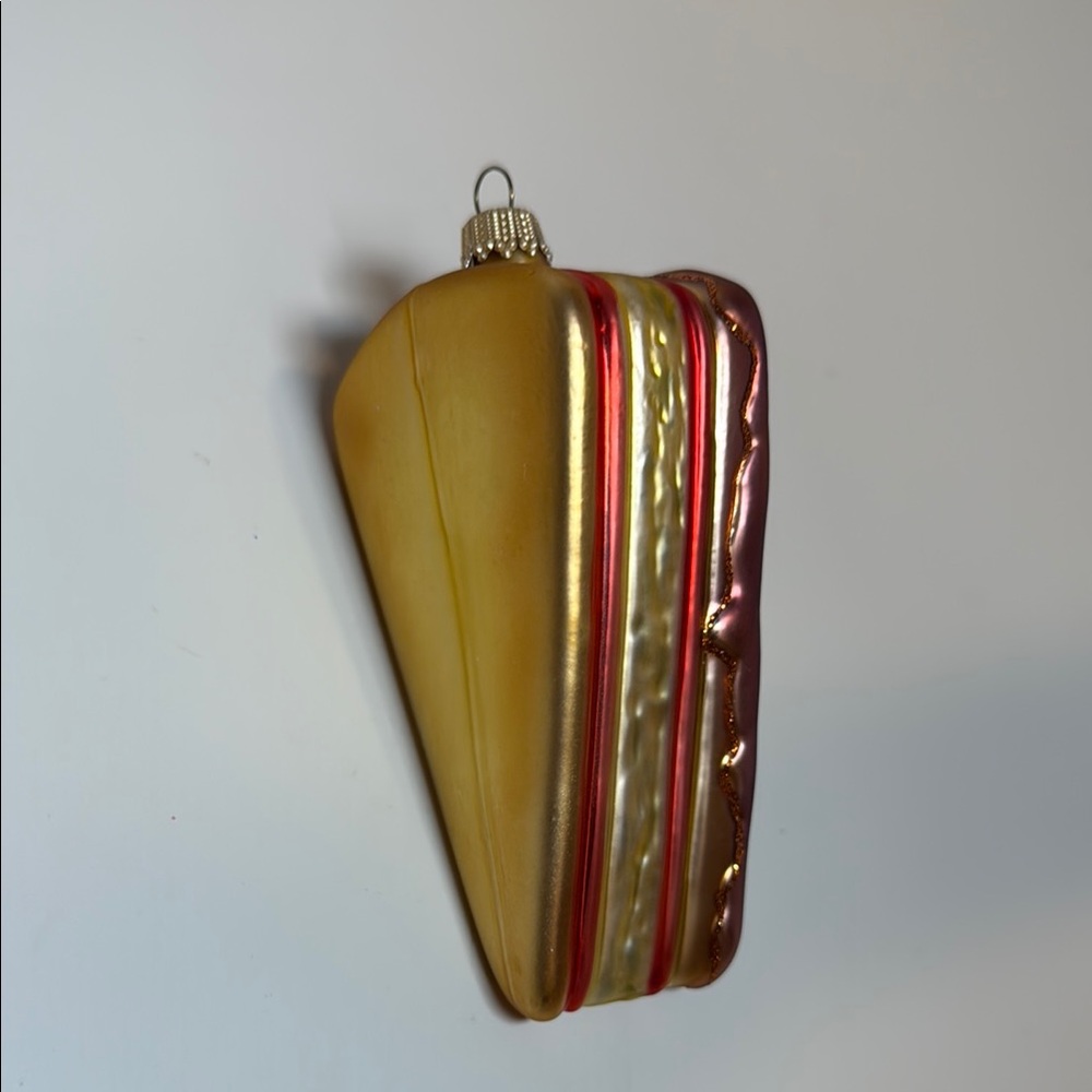 Vintage KS Germany Blown Glass Cake Ornament 4” - Picture 6 of 9